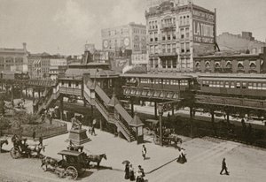 Greeley Square, seen from Broadway and 34th St., New York City, 1898